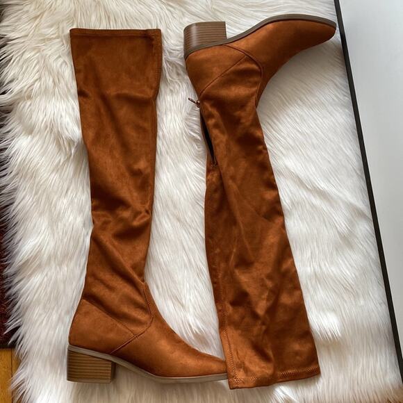 Tall Regular Calf Cognac New York And Company Womens Ruby size 10 - Picture 3 of 12